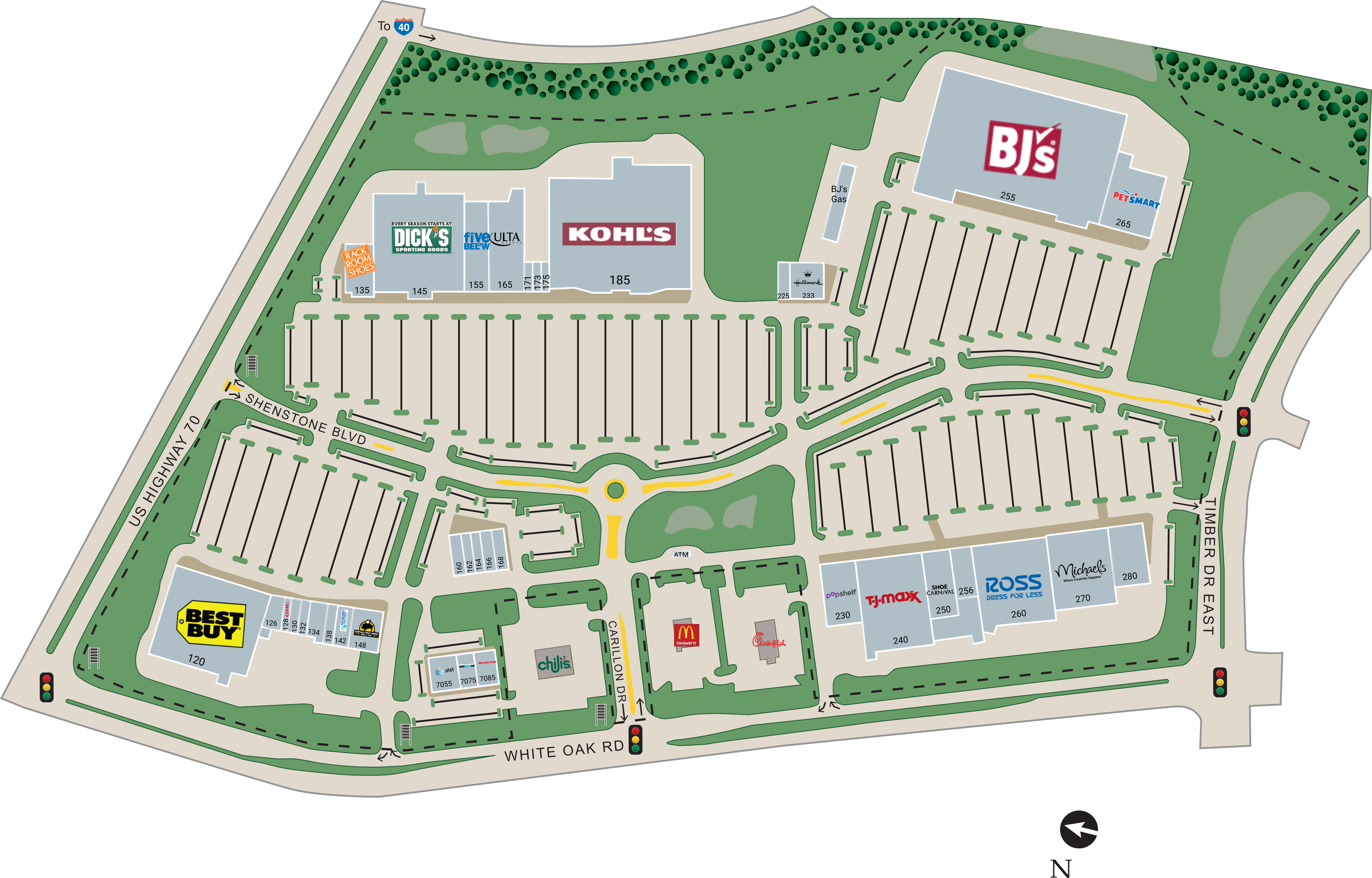 Garner Nc White Oak Crossing Retail Space Rivercrest Realty