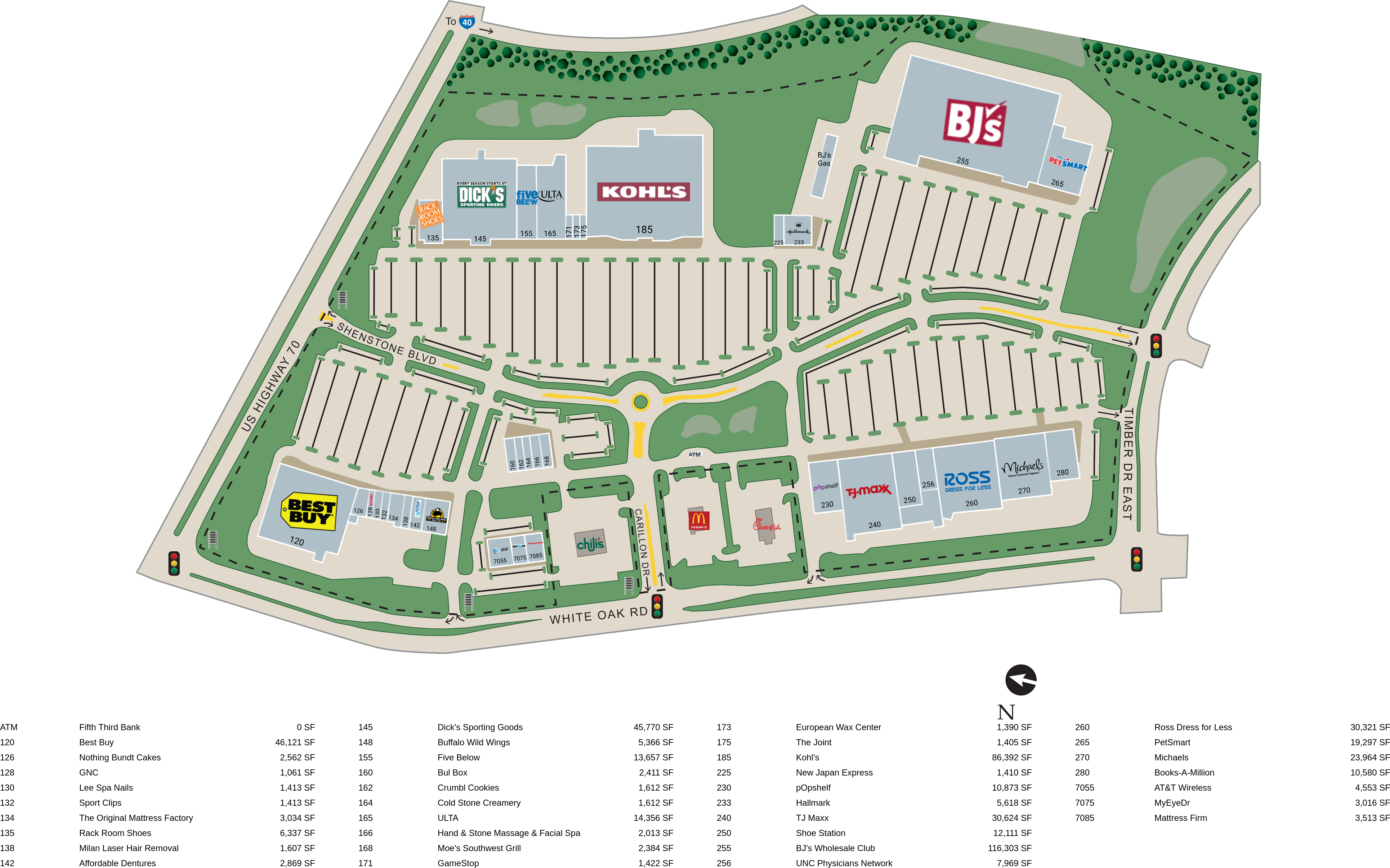 Garner Nc White Oak Crossing Retail Space Rivercrest Realty